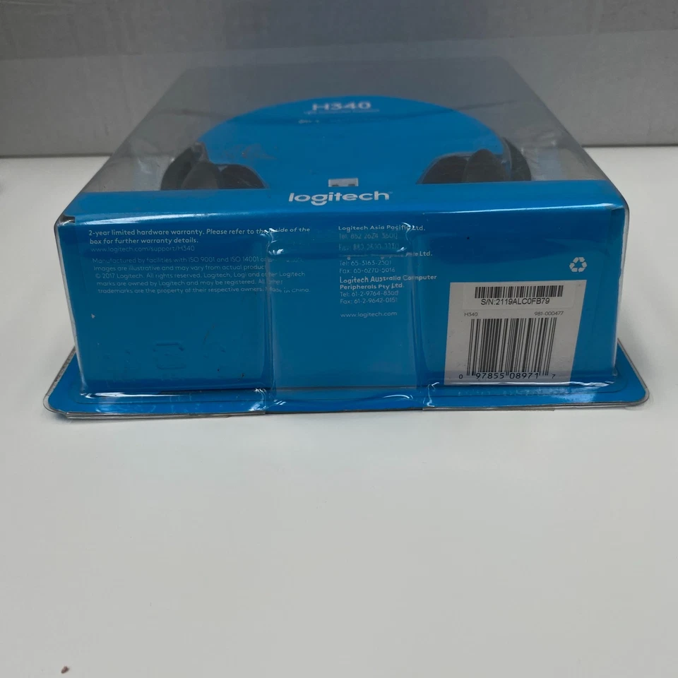 Logitech H340 Stereo Wired Over Ear Headphones Noise-Cancelling Mic New Sealed - Image 3 of 4