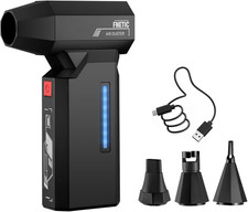 Compressed Air Duster, 130000RPM Super Power Electric Air Dusters with AI Indica