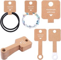 100 StüCk Schmuck Display Karten Armband Ohrring Displaykarten Kraftpapier Selb
