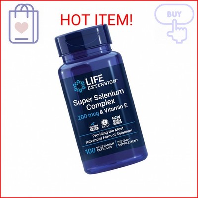 Super Selenium Complex 200mcg - 3 Forms, Vitamin E