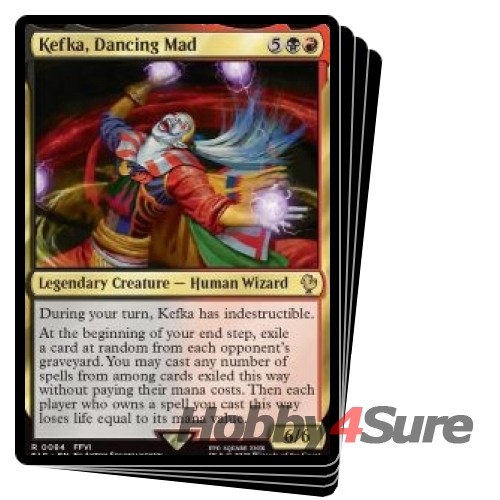 マジック：ザ・ギャザリング QeeQee Kefka, Dancing Mad X4 M/NM Magic: The Gathering MTG Final Fantasy