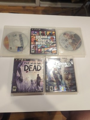 Ps3 Game Lot Of 5 GTA V, GTA IV, Walking Dead, Ballers, Infamous