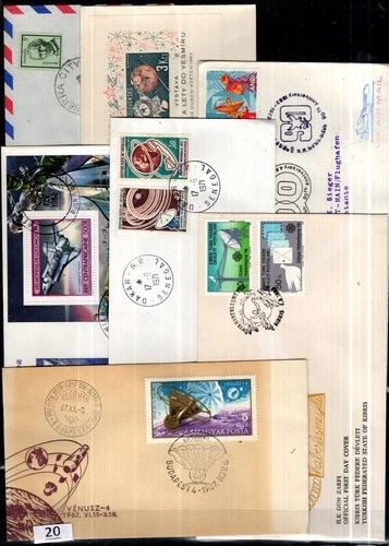 / HUNGARY, NORTHERN CYPRUS, CAF, THAILAND 1967 - 7 FDC - SPACE