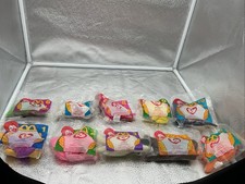 "TY TEENIE BEANIES 1997 Complete Set of 10 McDonalds Happy Meal Toys" SEALED