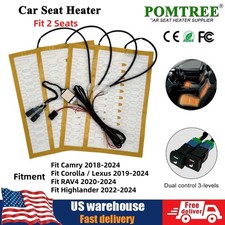New 12v Car Seat Heater Kit Heated Seat Heating Pads For Toyota Rav4 2020-2024 New 12v Car Seat Heater Kit Heated Seat Heating Pads For Toyota Rav4 2020-2024