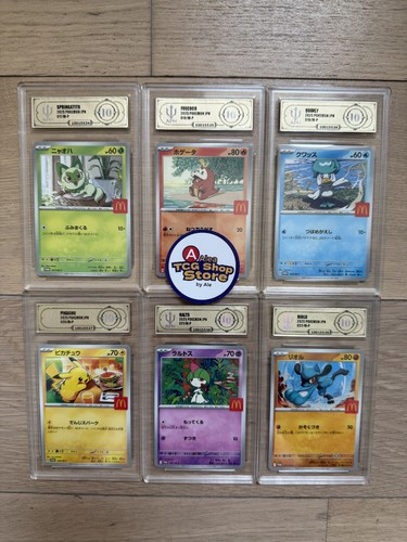 APH 10 McDonald's Pokemon Karte Pikachu 020/M-P 6 Komplettset 2025 Limited Promo