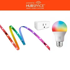 Smart Home Starter Kit including Color Changing LED Strip Light, Smart Bulb and