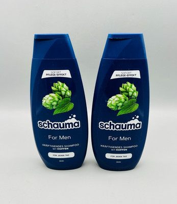 Schauma For Men Shampoo mit Hopfen 2x 400ML 2er Pack