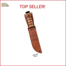 Ka-Bar Army Leather Sheath, 7-Inch, Brown