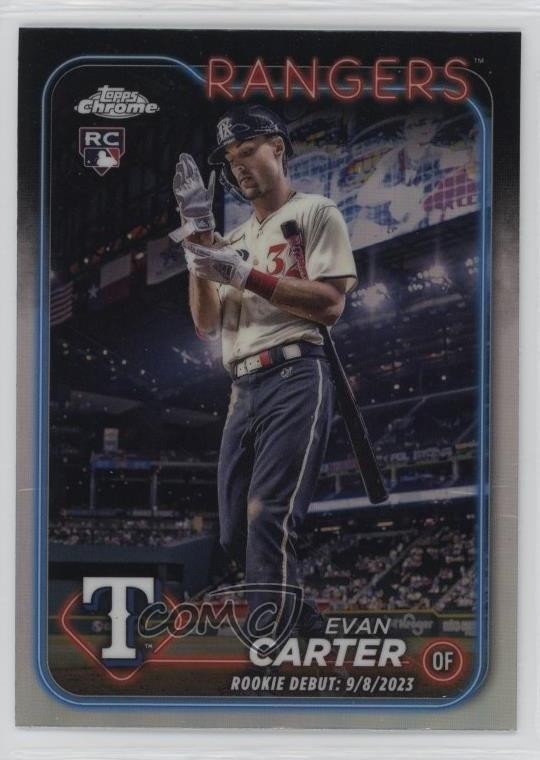 2024 Topps Chrome Update Debut Refractor Evan Carter #USC199 Rookie RC 19yg