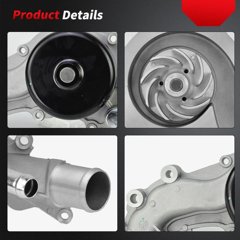 Water Pump For 2011-2016 Jeep Chrysler Town & Country Dodge Charger Avenger New - Image 3 of 4