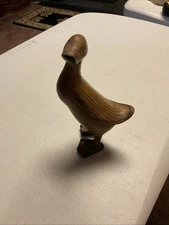 Transpac Wood Look Ducks. BROWN WASH small