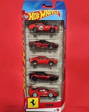 2026 Hot Wheels Ferrari 5-Pack 1:64 Diecast Car In Stock