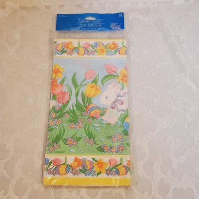 Amscan Vintage Easter Tablecover 54in × 102in made in USA