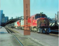 ATSF FP45 #208 'El Capitan' Dearborn Station, Chicago, IL 7-69, 8X10 Color Photo