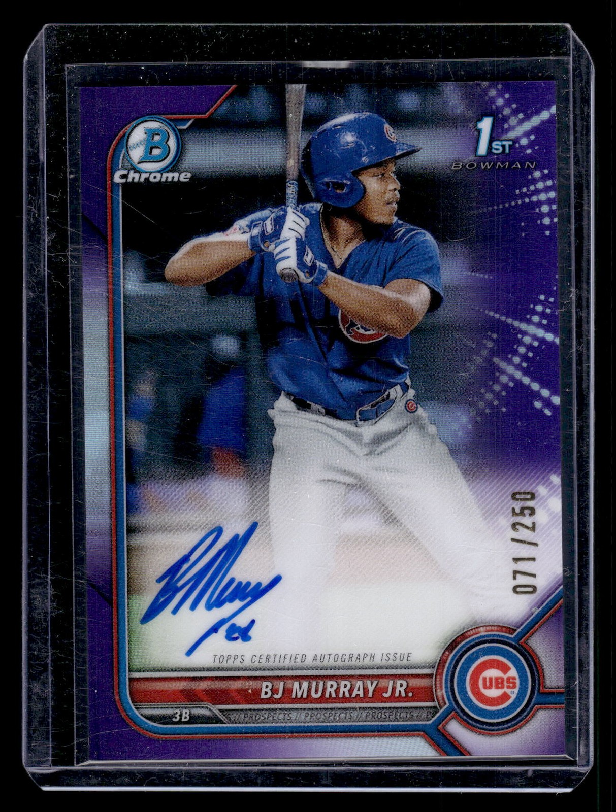 2022 Bowman Chrome #CPA-BM BJ Murray Jr. Prospect Auto Purple Ref #/250
