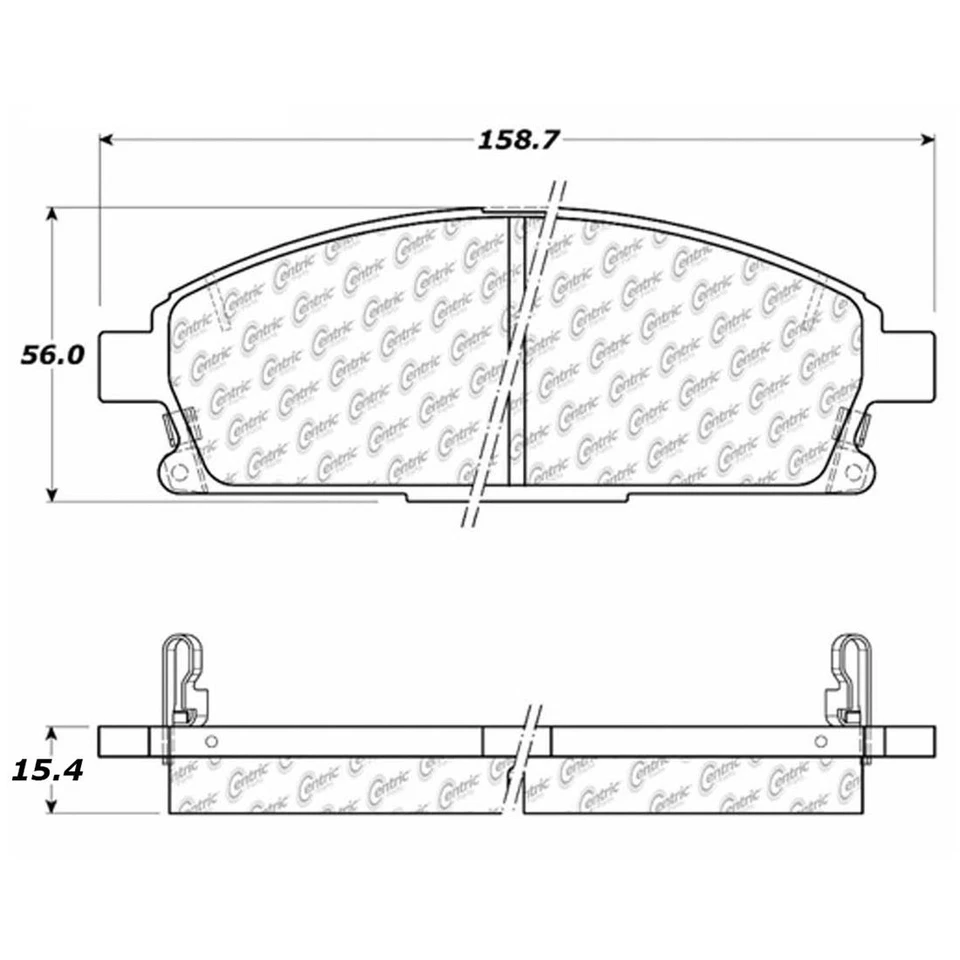 Kit de pastillas de freno y rotores delanteros centrados OE para Nissan X-Trail 2002-2007 Foto 3 de 4