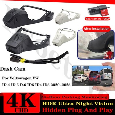 4K HD Wifi Dash Cam Camera For Volkswagen VW ID.4 ID.5 D.6 ID6 ID4 ID5 2020-2025