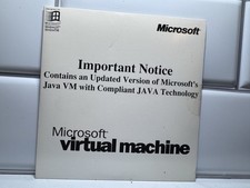 MICROSOFT VIRTUAL MACHINE for Windows 98 Retro Vintage Software Factory Sealed