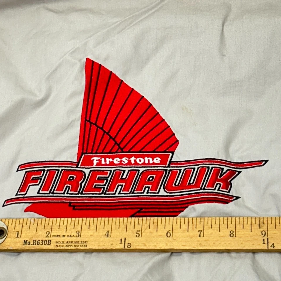 Vintage Firestone Firehawk  Explorer Tokyo London Racing Driving Jacket Rare LG - Image 4 of 4