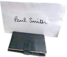 Paul Smith Portafoglio Porta Quaderni Porta Carte Pelle Nero Uomo