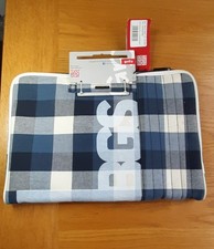 BNWT Golla 15 Macbook Sleeve Terry Mac 15 G1470 Navy Plaid 375X260X25MM CG W28