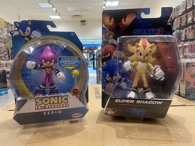 Jakks Pacific Sonic The Hedgehog Lot Of 2 Espio 4'' & Super Shadow 5 
