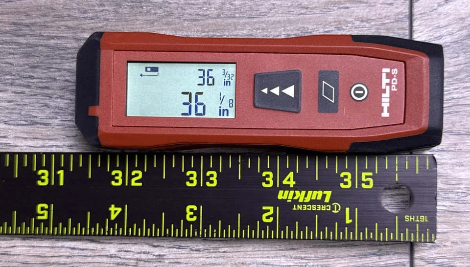 Medidor de alcance a laser Hilti modelo PD-S medidas de até 60 m/200 pés FUNCIONANDO - Imagem 4 de 4