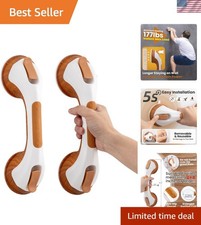 Grab Bars for Bathtubs and Showers 2 Pack Suction Grab Bar, Heavy Duty Shower...
