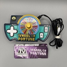 Wheel of Fortune TV Plug N Play TV Game Jakks Pacific W/Manual Tested 2005