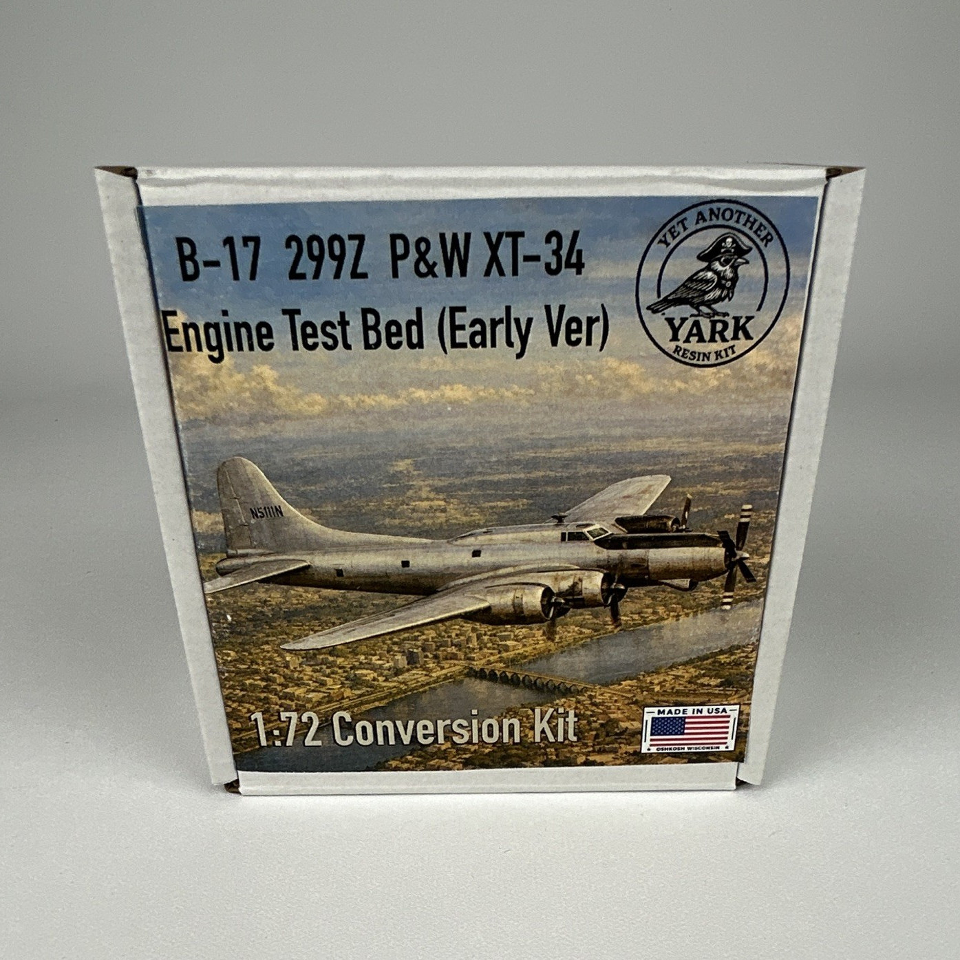YARK B-17 299Z P&W XT-34 Engine Test Bed Early Ver 1:72 Resin Conversion Kit