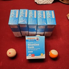 Nicotine Walgreens gum uncoated 4mg 110ct ORIGINAL sugar free Super Fresh EX2028