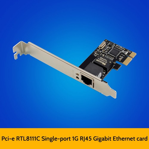 PCIE X1 RJ45 Server Gigabit Card RTL8111C Single Port 1000M Ethernet4443 - Bild 5 von 6