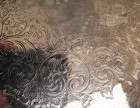 Oneida Silversmiths Vintage 10" Round Silver Tray Scroll Pattern wonderful Item — photo 3