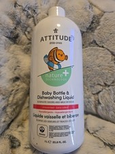 ATTITUDE NATURE TECHNOLOGY BABY BOTTLE  DISHWASHING LIQUID UNSCENTED 33.8 FL OZ