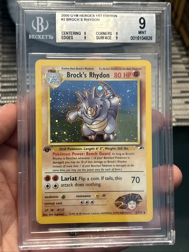 Brock's Rhydon (1st Edition) graded BGS 9 for sale on eBay