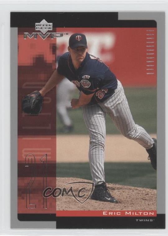 2001 Upper Deck MVP Eric Milton #122 0s5