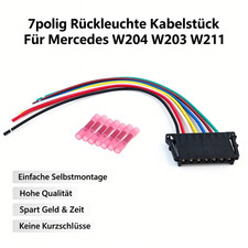 Für Mercedes W204 W203 W21 Stecker 7polig Rückleuchte Kabelstück Stecker