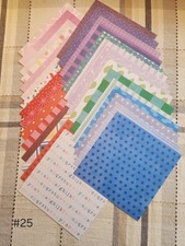 Assorted 30 Sheets 6"x6" Scrapbook /Junk Journal Paper Lot 25