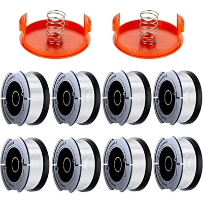 Black & Decker Replacement 10 Piece String Trimmer Spools & Cap AF-100 .065 - Image 1 of 4
