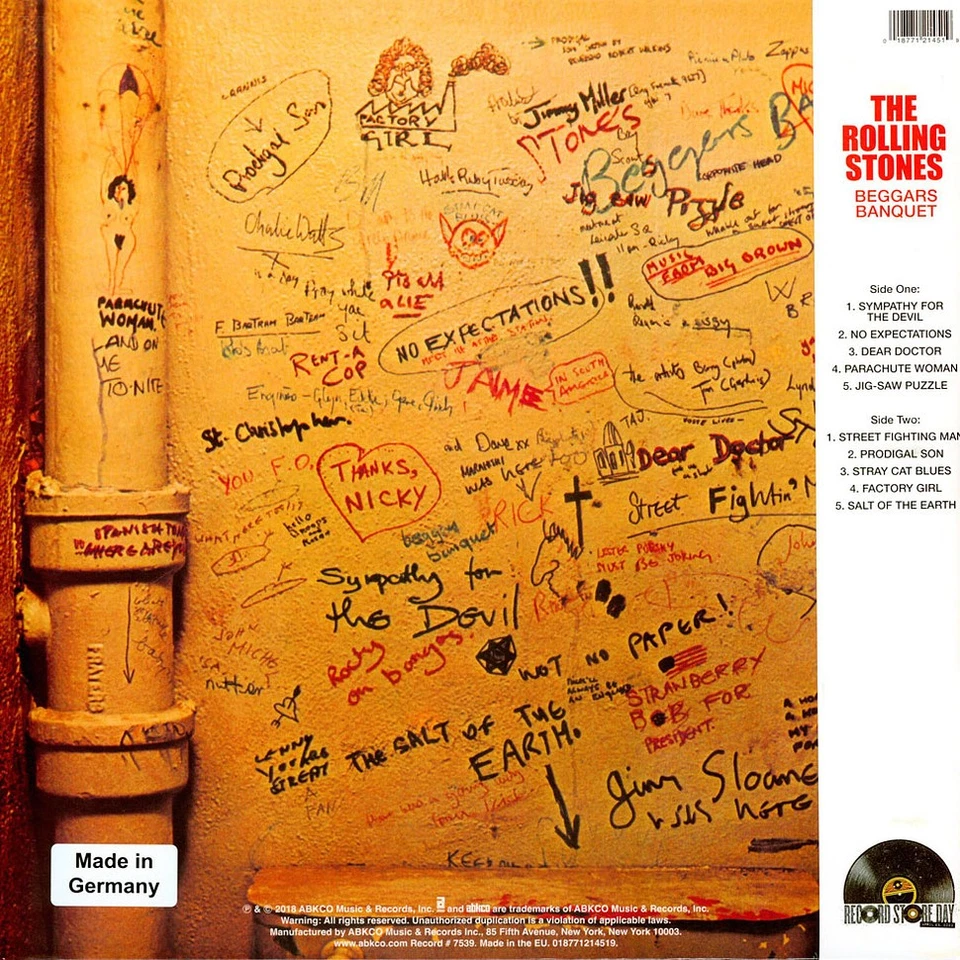 The Rolling Stones - Beggars Banquet Record Store Day 2023 (1968 - EU - Reissue) - Bild 2 von 3