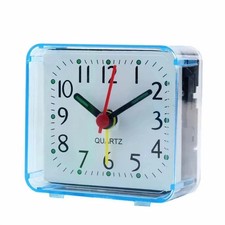 Silent Compact Portable Alarm Clock Travel Quartz Beep Alarm Clock Small Cute