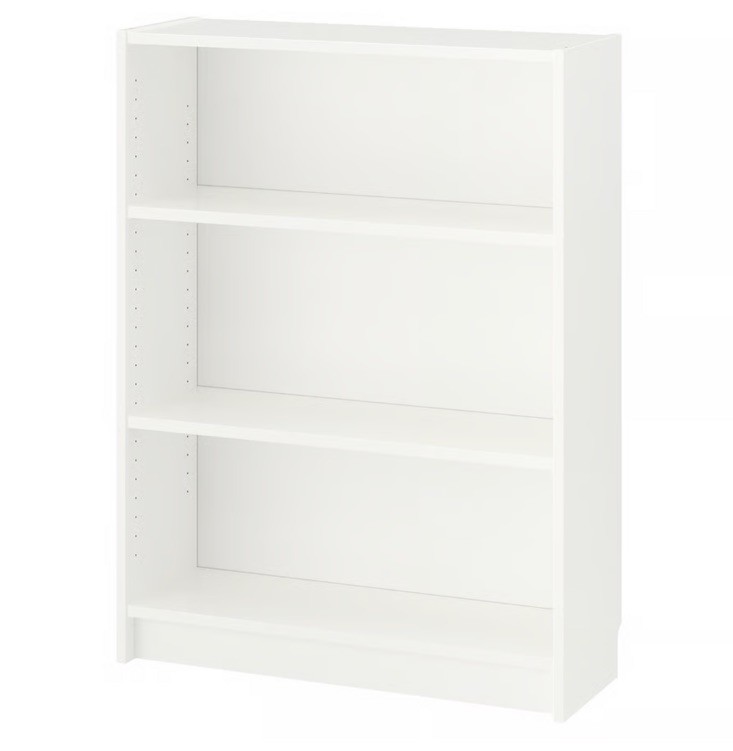 New IKEA BILLY White Bookcase Shelving Unit (31 &frac12;x11x41 &frac34; ") 905.220.43