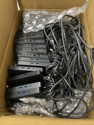 Lot Of 45 Dell OEM K17A With Cables USB-C/Thunderbolt  DP Docking Station - WD15