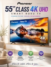 Pioneer Roku TV 55" 2160p 4K UHD LED Roku Smart TV HDR10 Voice Mirroring