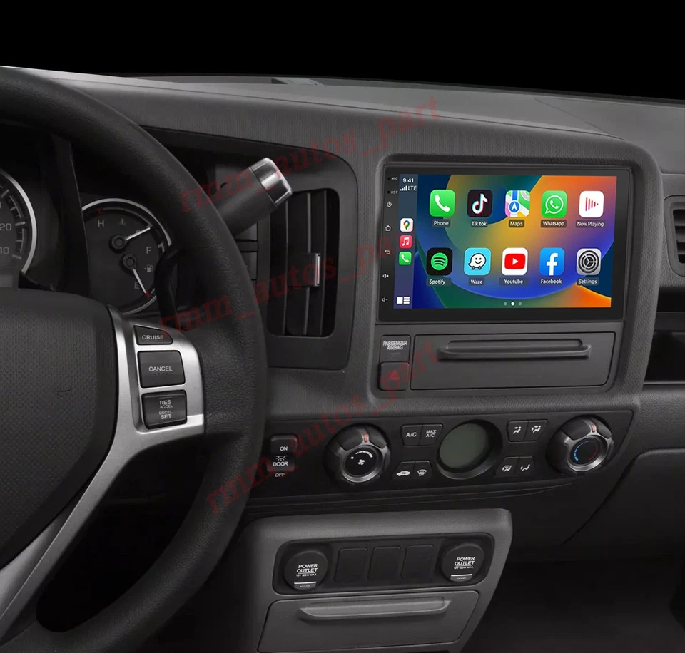 Carplay For Honda Ridgeline 2006-2014 Car Radio Stereo Android 13 GPS Navi - Image 3 of 4