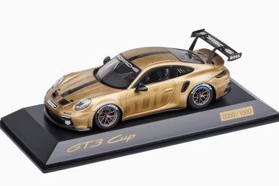 Spark 1/43 Porsche 911 992 GT3 Cup Modell Gold Metallic Limited Edition 1000 ...