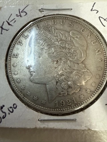 1921 Morgan Silver Dollar In XF Condition