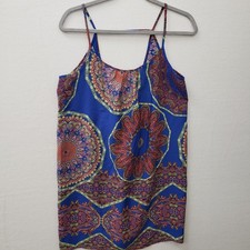 Renee C Y2K Women Slip Dress Size med Grunge Fairy Coquette Spaghetti Strap USA