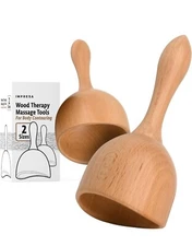 Impresa Wood Therapy Massage Tool For Body Contouring 2 Pack 2 Sizes. H12